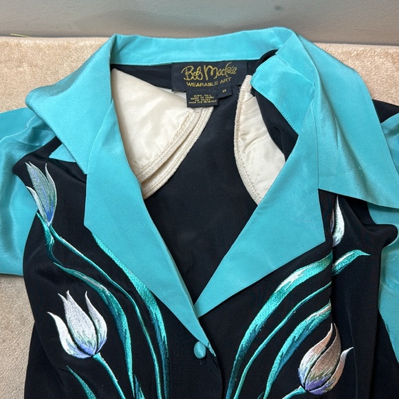 BOB MACKIE 100% silk shirt - Picture 6 of 10